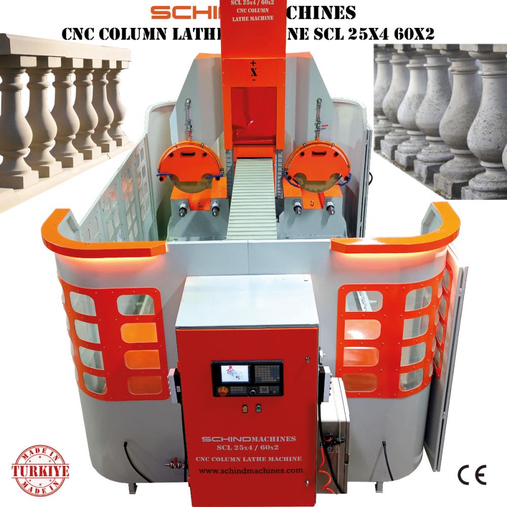 SCHIND SCL 25x4 / 60x2 CNC Tırabzan / Mini Sütun Torna Makinesi