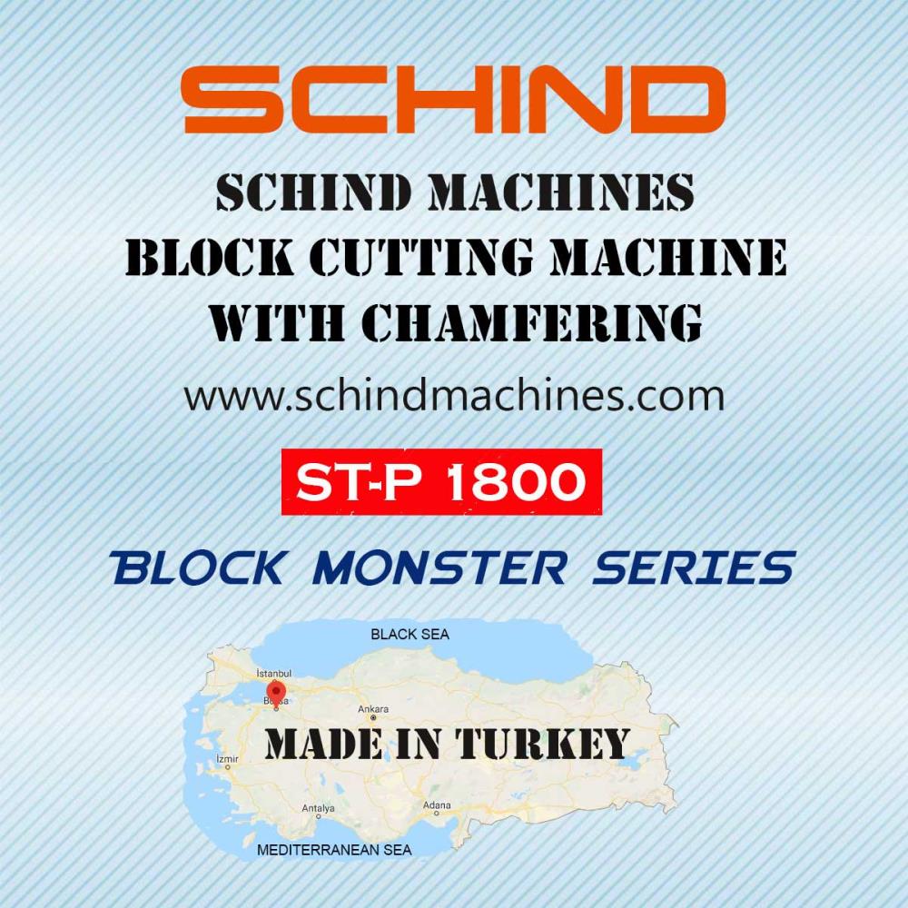 SCHIND ST-P 1800 - PLC- Corte de Bloques de Mármol, Piedra y Granito