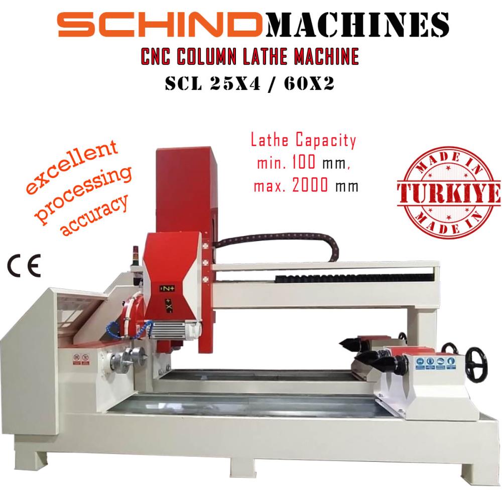 SCHIND SCL 25x4 / 60x2 CNC Column Lathe Machine