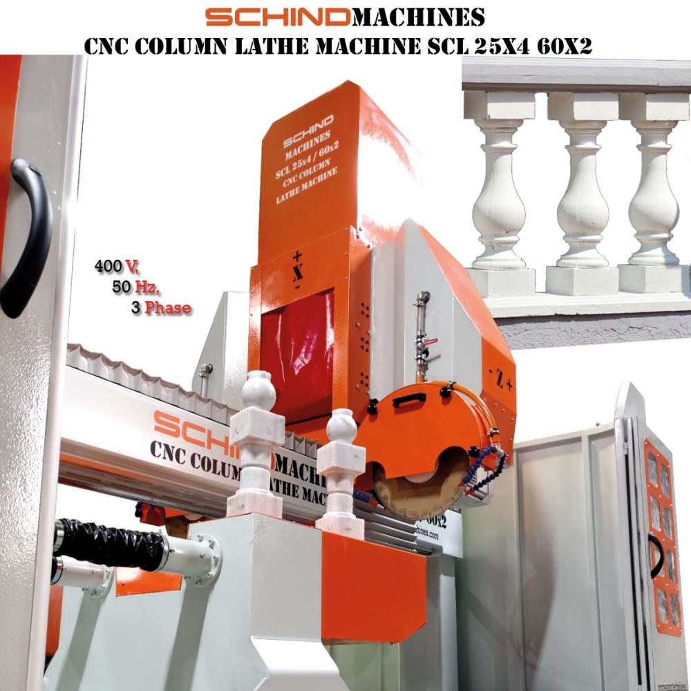 SCHIND SCL 25x4 / 60x2 CNC Balustrade / Small Column Lathe Machine