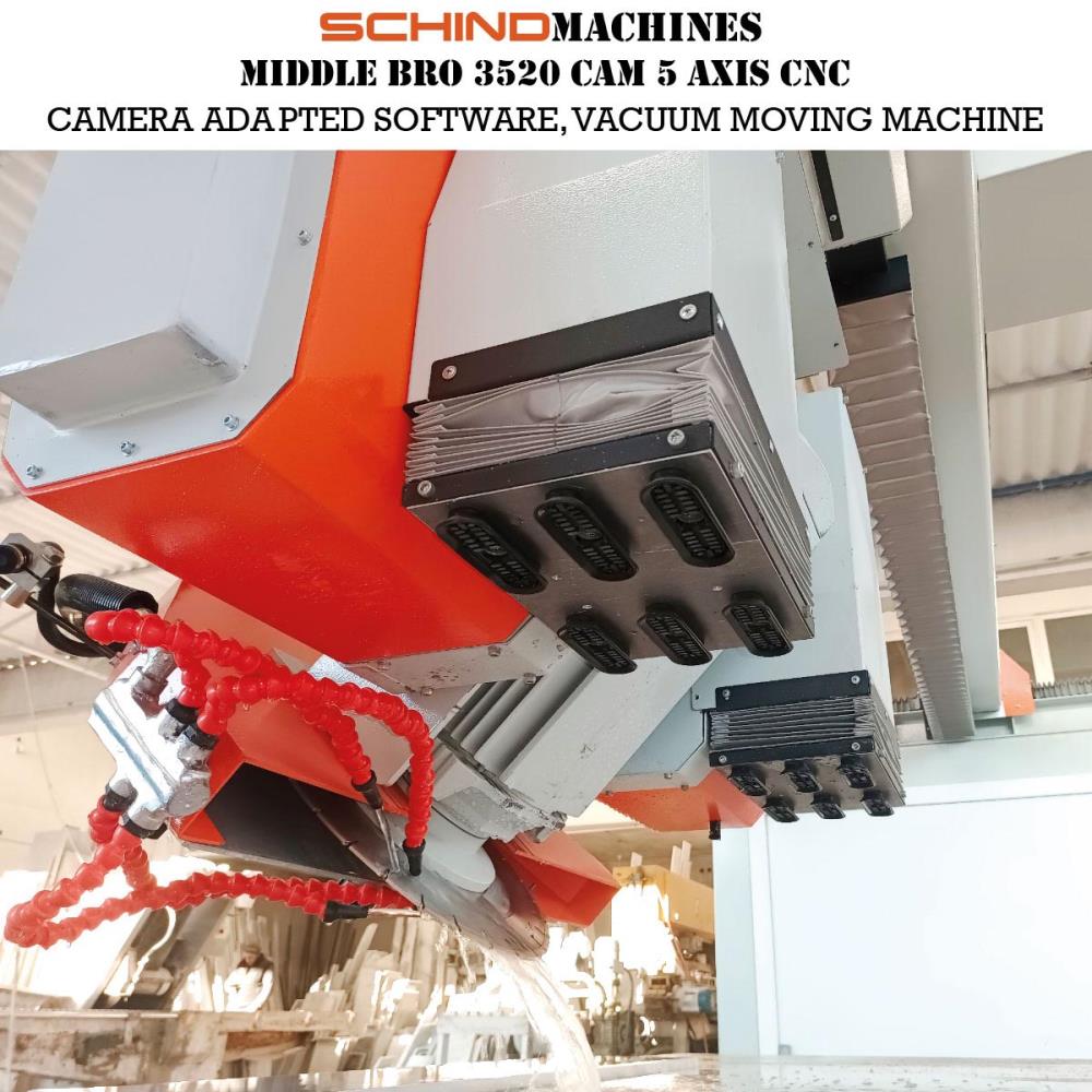 SCHINDMACHINES 5 AXIS CNC SLAB CUTTING & MILLING MACHINE MIDDLE BRO 3520CAM