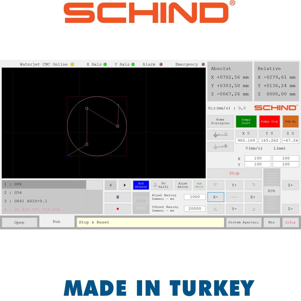 Schind CNC Waterjet Bridge Type Cutting Machine