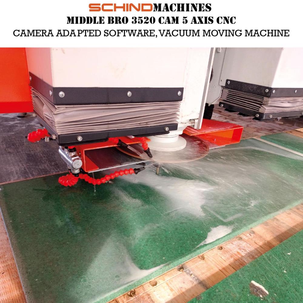 MIDDLE BRO 5 AXIS CNC MARBLE SLAB CUTTING & MILLING MACHINE 