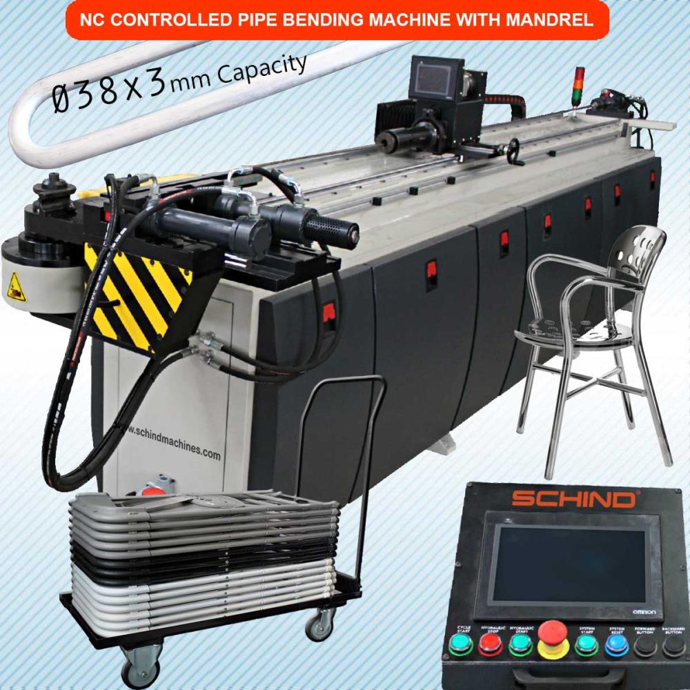 NCPB - Ø38 NC Controlled Mandrel Pipe and Tube Bending Machine