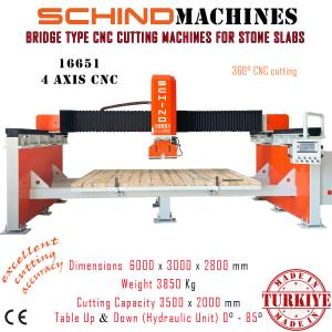 SCHIND 16651 - CNC - Mermer, Doğaltaş ve Granit Kesme Makinesi