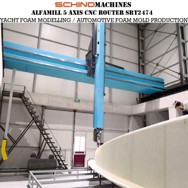 SCHIND MACHINES ALFAMILL 5 EKSEN CNC ROUTER SRT2474