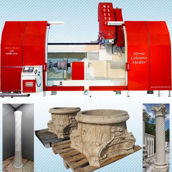 Schind CNC 3200 X 1000 - Marble Column Lathe Machine (Multi Axis)
