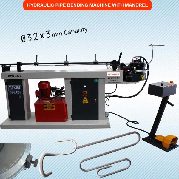 Mandrel Pipe and Tube Bending Machine HPB -32 Ø - Semi Automatic - Hydraulic