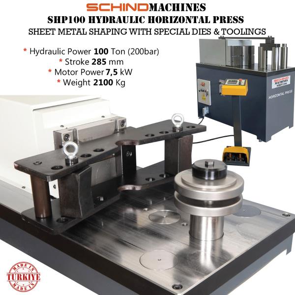 ГИДРАВЛИЧЕСКИЙ ГОРИЗОНТАЛЬНЫЙ ПРЕСС-МАШИНА SHP100 ГИДРАВЛИЧЕСКИЙ ГОРИЗОНТАЛЬНЫЙ ПРЕСС-МАШИНА SHP100