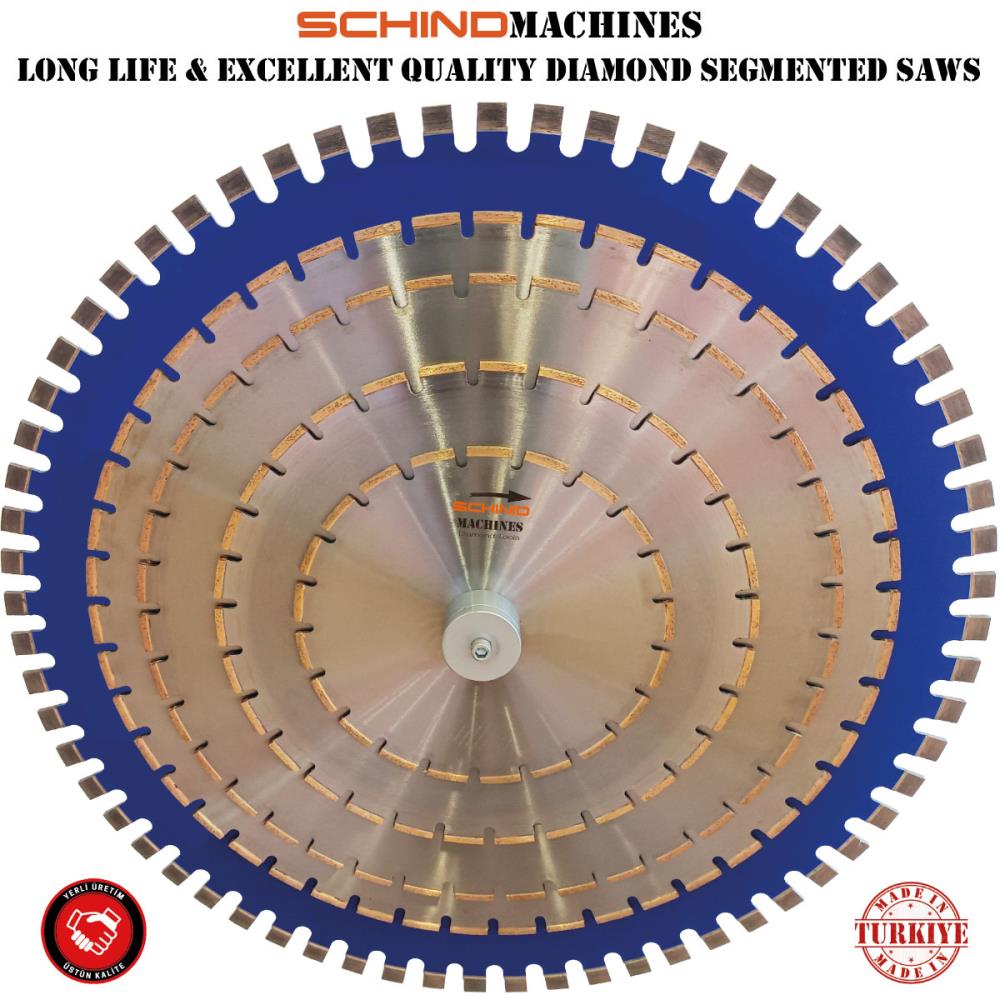 SIERRA SEGMENTADA DE DIAMANTE SCHIND PARA MÁRMOL, GRANITO, CERÁMICA, HORMIGÓN, ASFALTO
