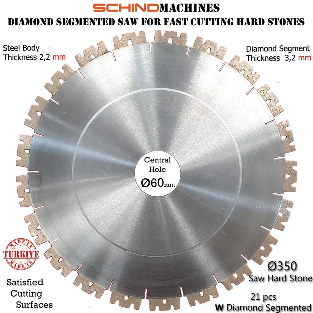 SIERRA SEGMENTADA DE DIAMANTE SCHIND PARA MÁRMOL, GRANITO, CERÁMICA, HORMIGÓN, ASFALTO