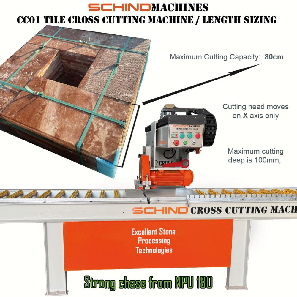 SCHIND CC01 Marble and Granite Cross Cutting Machine
