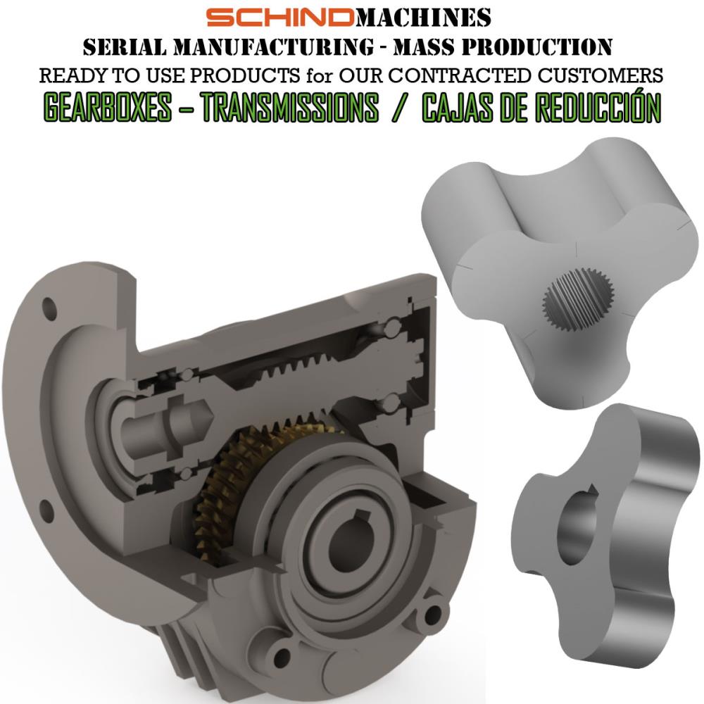 PRODUCTION OF SPUR GEARS, HELICAL GEARS, SPIRAL BEVEL GEARS, WORM GEARS AND MOTION DRIVE MECHANISMS