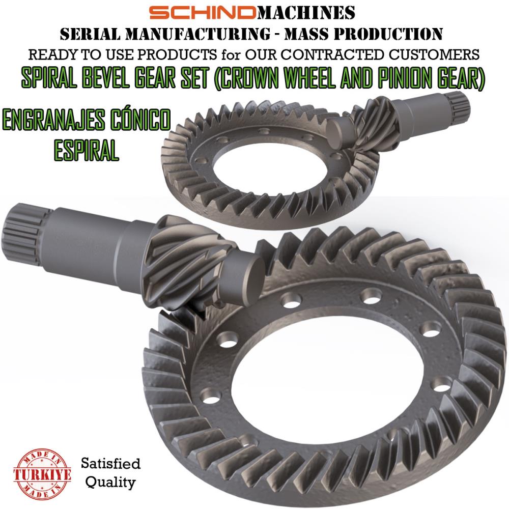 PRODUCCIÓN DE ENGRANAJES RECTOS, HELICOIDALES, CÓNICOS ESPIRALES, SIN FIN Y MECANISMOS DE TRANSMISIÓN