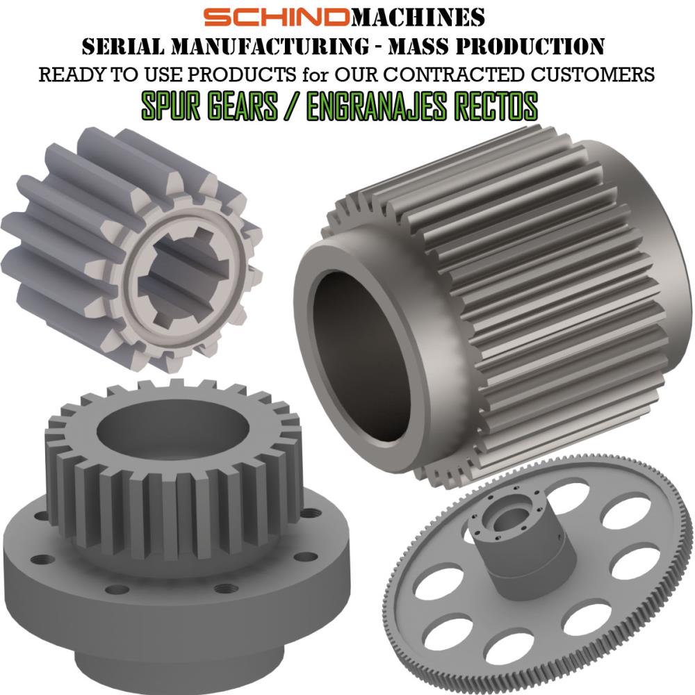 PRODUCCIÓN DE ENGRANAJES RECTOS, HELICOIDALES, CÓNICOS ESPIRALES, SIN FIN Y MECANISMOS DE TRANSMISIÓN