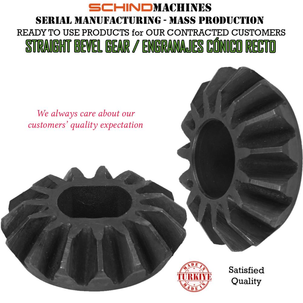 PRODUCCIÓN DE ENGRANAJES RECTOS, HELICOIDALES, CÓNICOS ESPIRALES, SIN FIN Y MECANISMOS DE TRANSMISIÓN