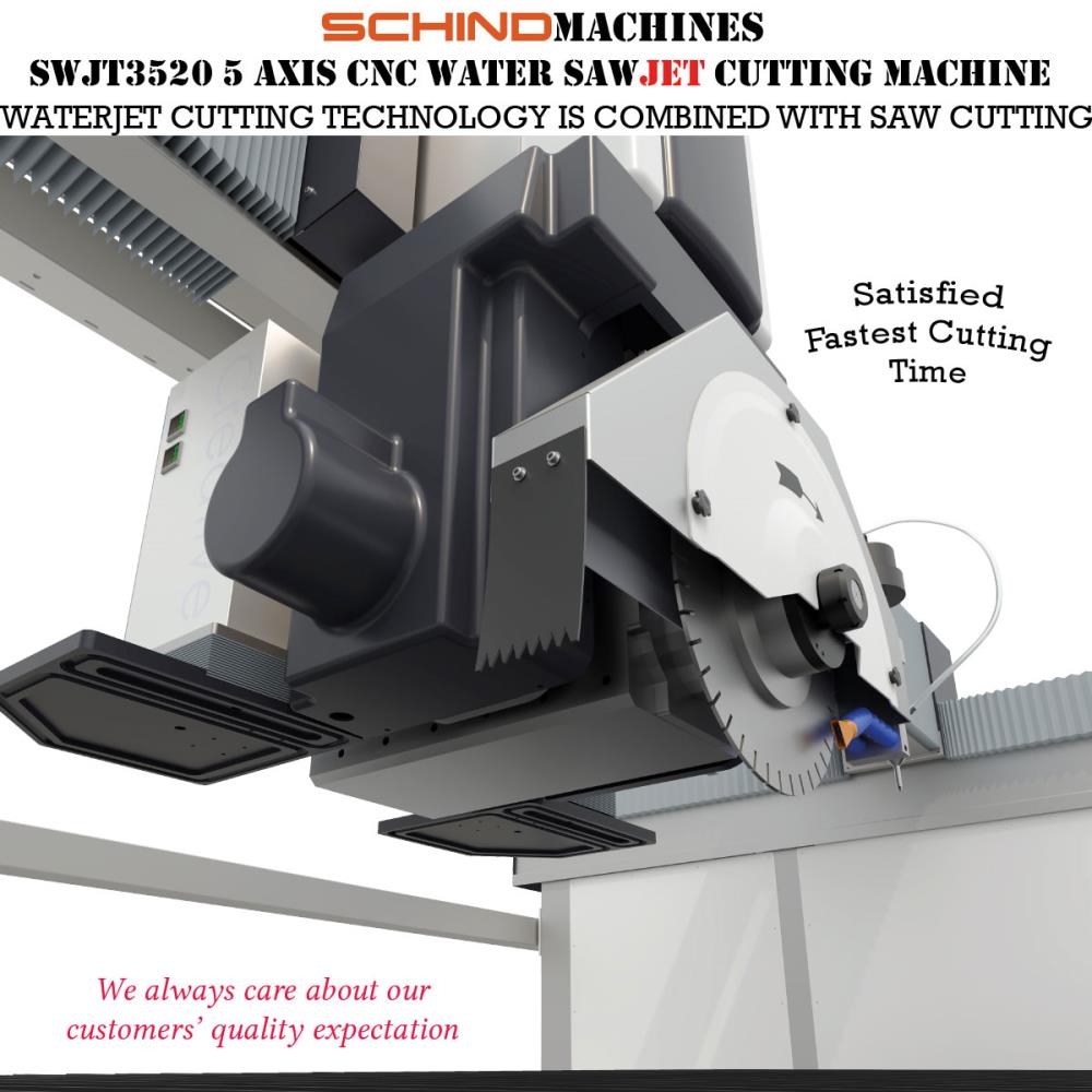 SWJT3520 5 AXIS CNC WATER SAW JET CUTTING MACHINE