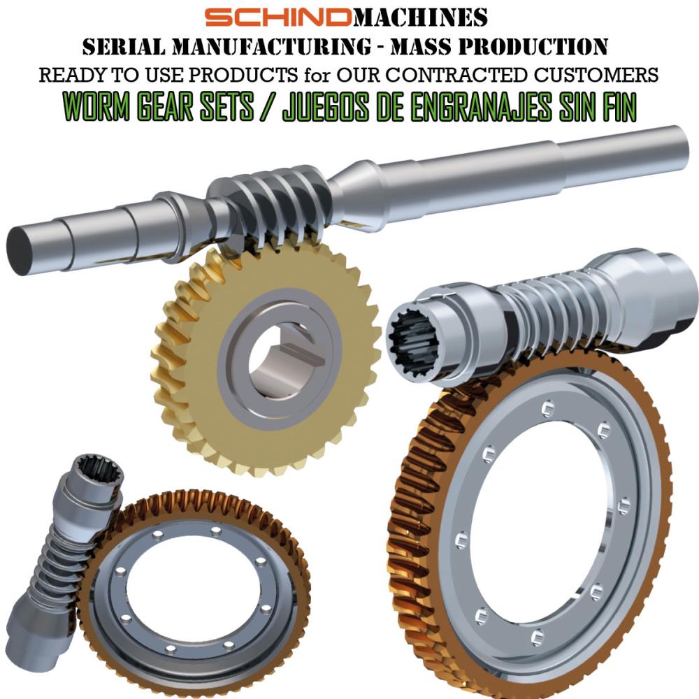 PRODUCCIÓN DE ENGRANAJES RECTOS, HELICOIDALES, CÓNICOS ESPIRALES, SIN FIN Y MECANISMOS DE TRANSMISIÓN