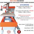 SCHIND 16401-4 NPU Marble, Granite and Natural Stone Cutting Machine with Wooden Wagon