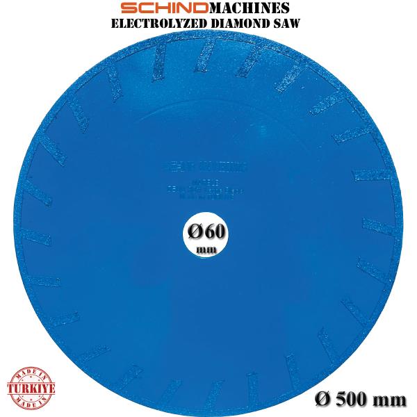 SIERRA SEGMENTADA DE DIAMANTE SCHIND PARA MÁRMOL, GRANITO, CERÁMICA, HORMIGÓN, ASFALTO