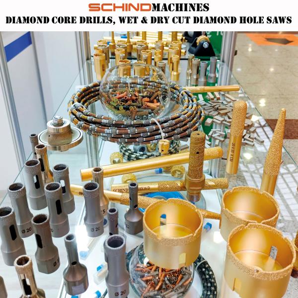 Schind Wet and Dry Cut Diamond Hole Saws / Vacuum Brazed Diamond Core Drillers